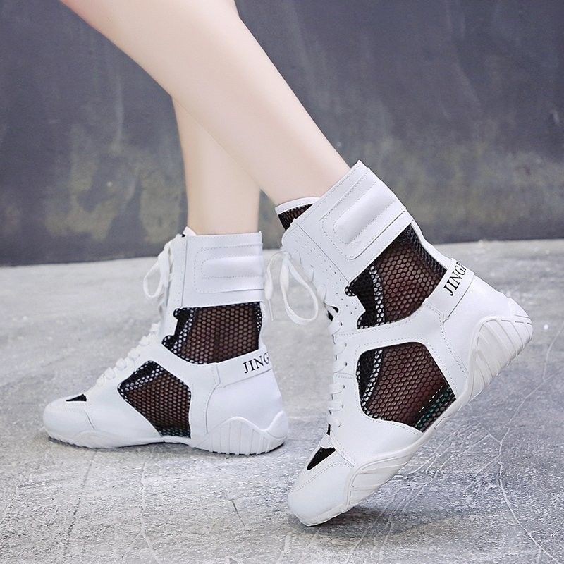 Breathable Martin Boots Hollow Short High Top Thin Style Mesh Women s Shoes Korean Fashion Trend All-match Net Red