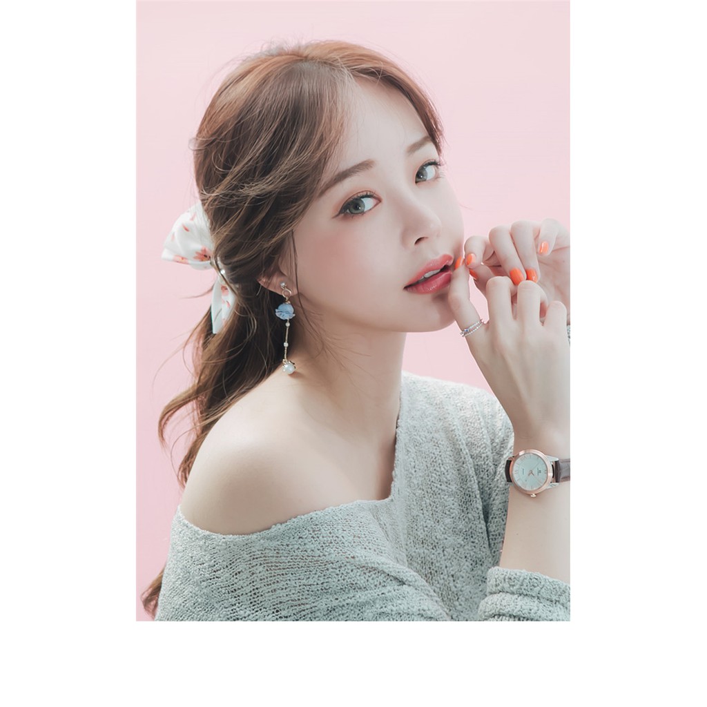 Bông tai nữ hoa hồng khô tòn ten, phiên bản Hàn Quốc