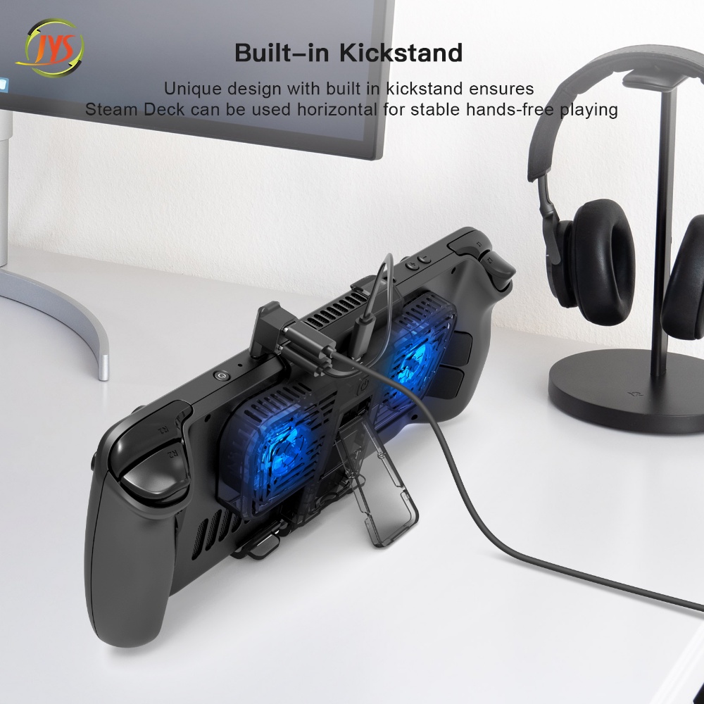 Quạt Hơi Nước Làm Mát Với Giá Đỡ Tương Thích Với Nintendo Switch &amp; Switch Oled Host Với Bộ Chuyển Đổi Cổng C Kép