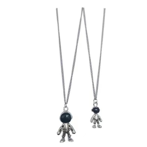 Vòng cổ mặt hình phi hành gia phong cách hip hop thời trang cho nam