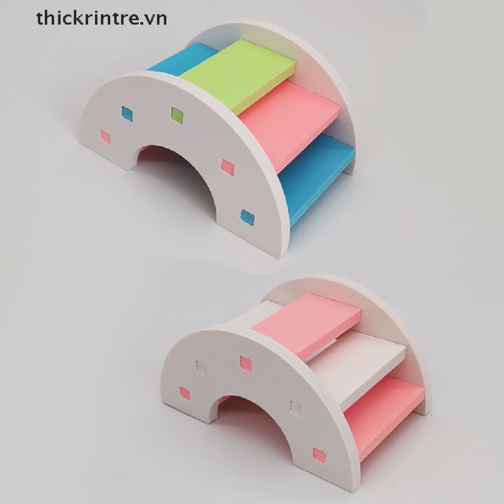 Xích Đu Cầu Vồng Đồ Chơi Bằng Gỗ Cho Chuột Hamster