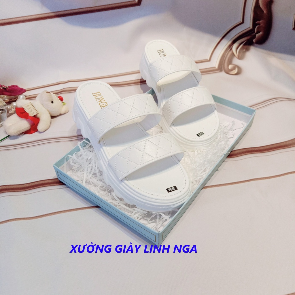 Dép Nữ Đế Bánh Mì Cao Siêu Nhẹ Cực Êm Tôn Dáng Sang Chảnh PD01