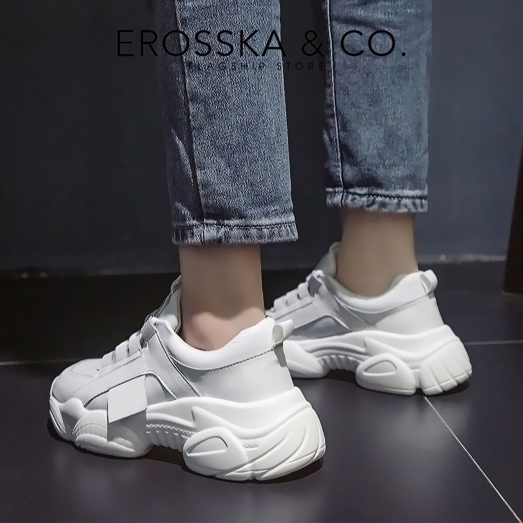 Giày thể thao nữ đế độn thời trang Erosska màu Trắng _ ES001 | BigBuy360 - bigbuy360.vn