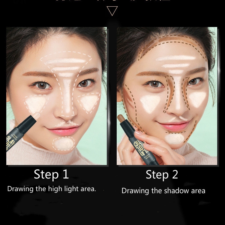 [Hàng mới về] Thỏi Kem Che Khuyết Điểm Tạo Khối Bắt Sáng 3D Dành Cho Phái Nữ