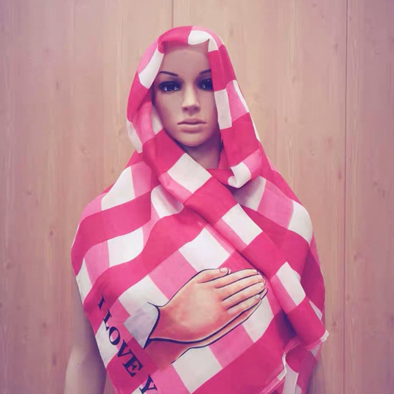 Khăn Choàng Cổ Đa Năng Chống Lạnh Họa Tiết Kẻ Sọc Thời Trang Mùa Đông Cho Nữ
