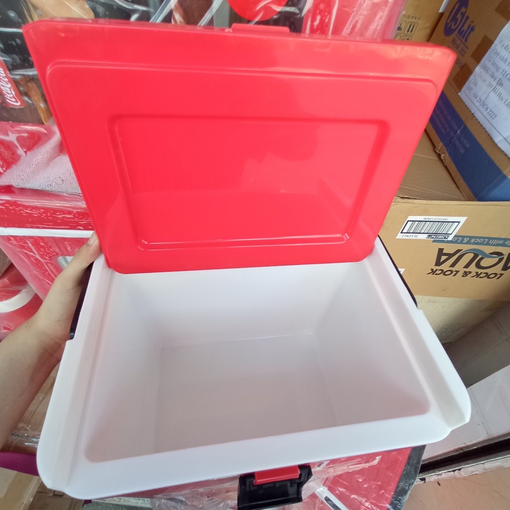 THÙNG ĐÁ 14 LÍT QUÀ TẶNG KM NESCAFE 32.6cm x 25.5cm x 27.1cm Nhựa Hiệp Thành