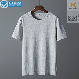 Áo thun nam cổ tròn trơn dáng ôm body ngắn tay chất siêu mát [freeship]