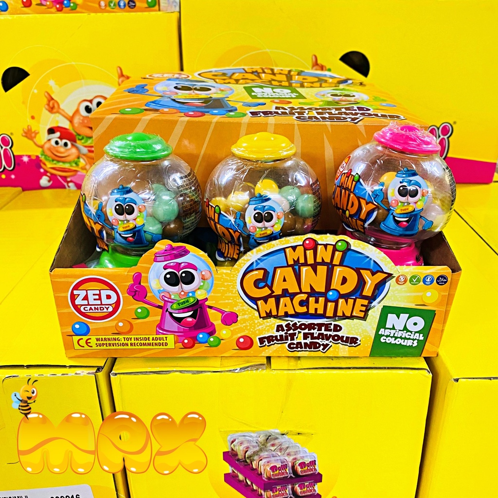 Máy Bán Kẹo Mini Candy Machine , Kẹo Đồ Chơi Cho Bé 35gr Vị Hoa Quả Zed Candy BeeMax