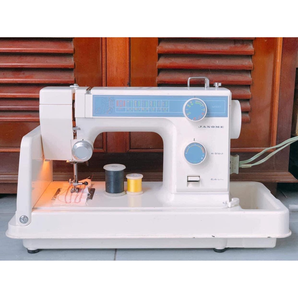 Máy May Janome bàn mâm xanh dương