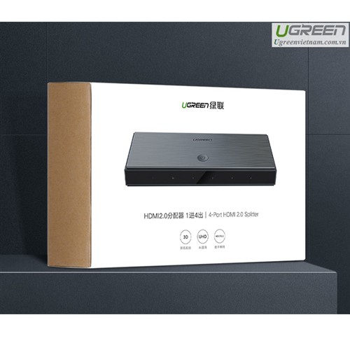 Bộ chia HDMI 2.0 1 ra 4 Ugreen 50708 Hàng chính hãng