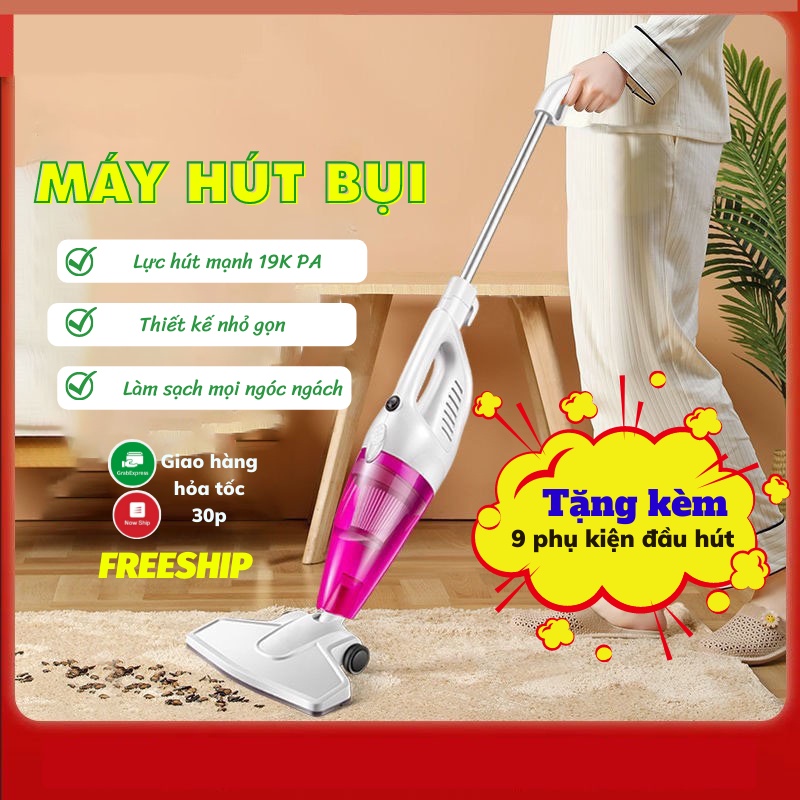 Máy Hút Bụi Hút Sạch Mọi Bề Mặt Hút Các Ngóc Ngách Tiện Lợi Đèn Led Akio