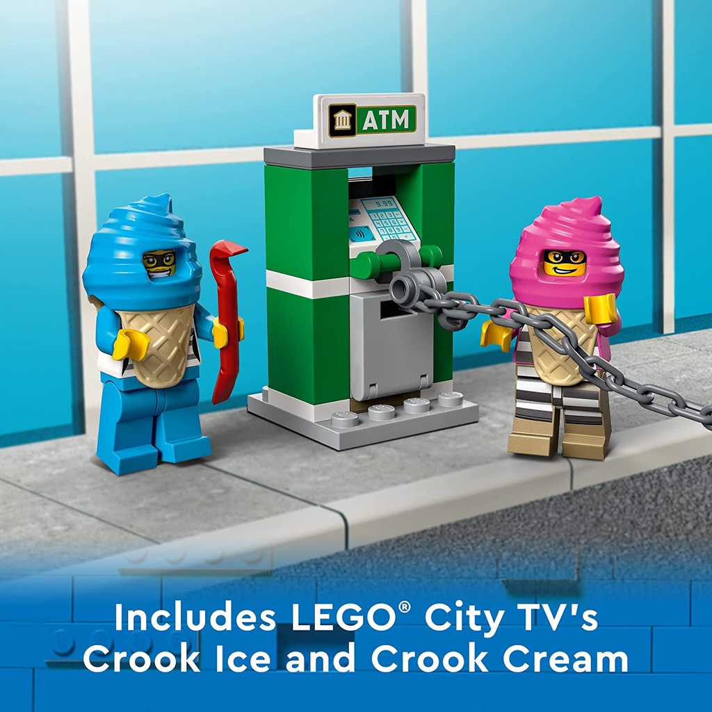 Lego City 60314 - Ice Cream Truck - Bộ xếp hình Lego Xe kem