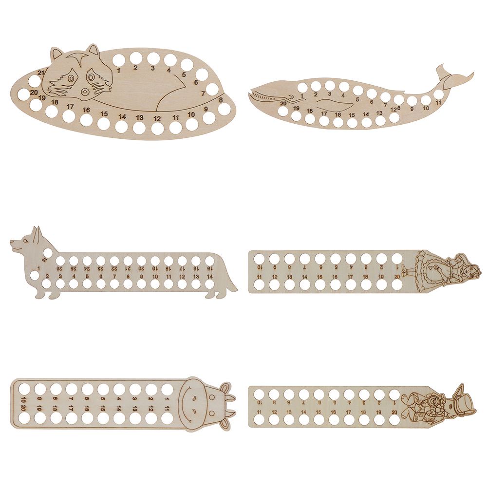 Giá Đỡ Cuộn Chỉ Thêu Bằng Gỗ Họa Tiết Hoạt Hình Diy