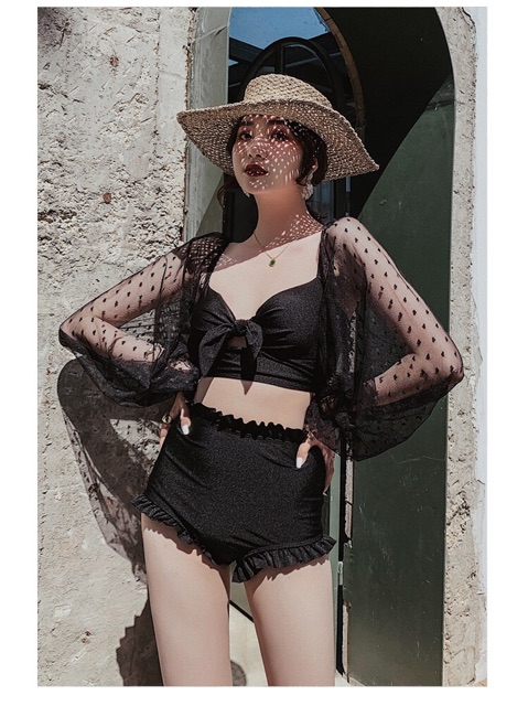 (Có sẵn) Sét bikini hai mảnh cúp ngực tay ren cực đẹp | BigBuy360 - bigbuy360.vn