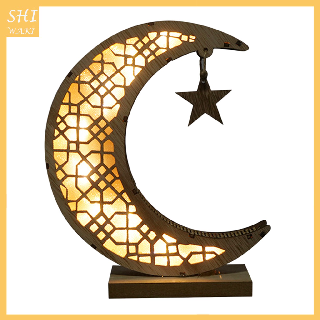Đồ trang trí Ramadan Mubarak bằng gỗ đồ thủ công mỹ nghệ cho lễ hội Eid