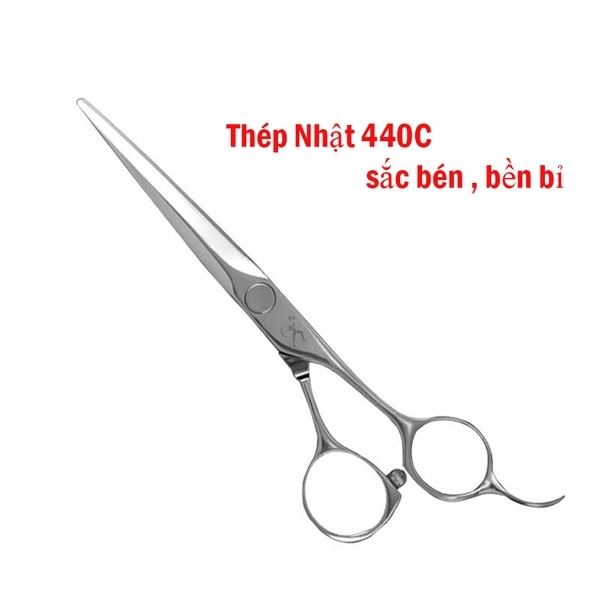 Kéo cắt tóc Titan thép Nhật 440C sắc bén bền bỉ - MJJ630