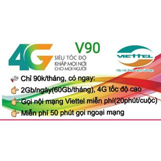SIM V90 VIETTEL MIỄN PHÍ NỘI MẠNG