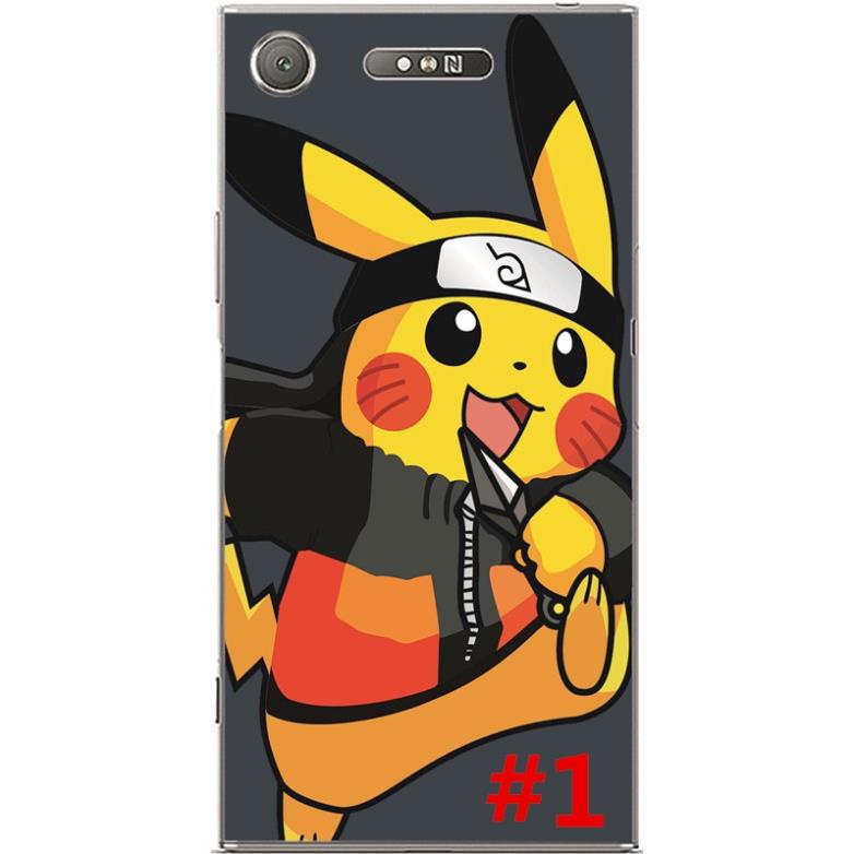 Ốp lưng silicon Sony xz1 in hình pikachu hoạt hình