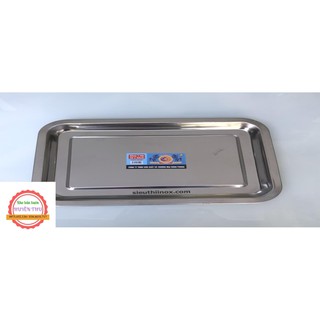 Khay inox KT 22x32x2 cm Made in Vietnam
