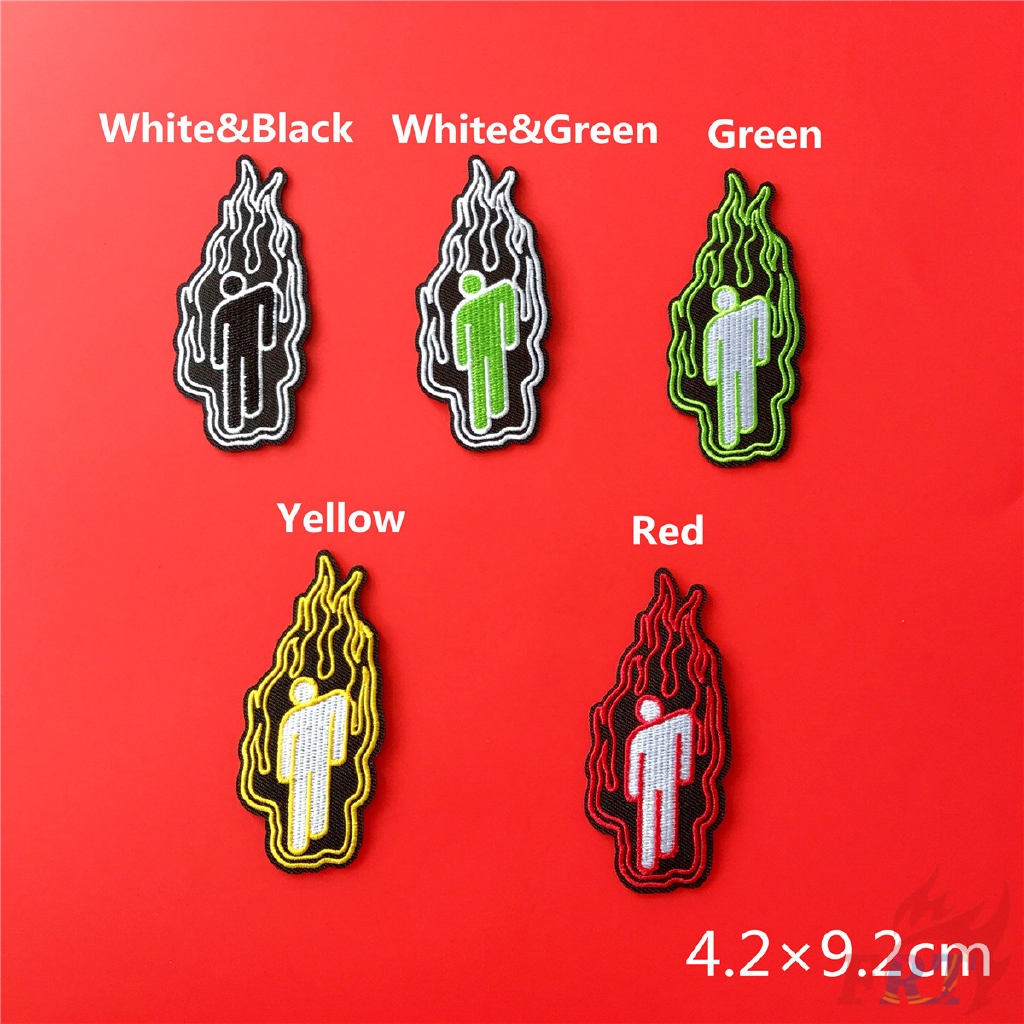 Miếng vá trang trí quần áo DIY thêu biểu tượng ca sĩ Billie Eilish