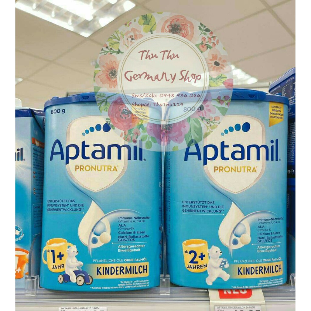 Sữa Aptamil Đức số 1+ và 2+ 800gr