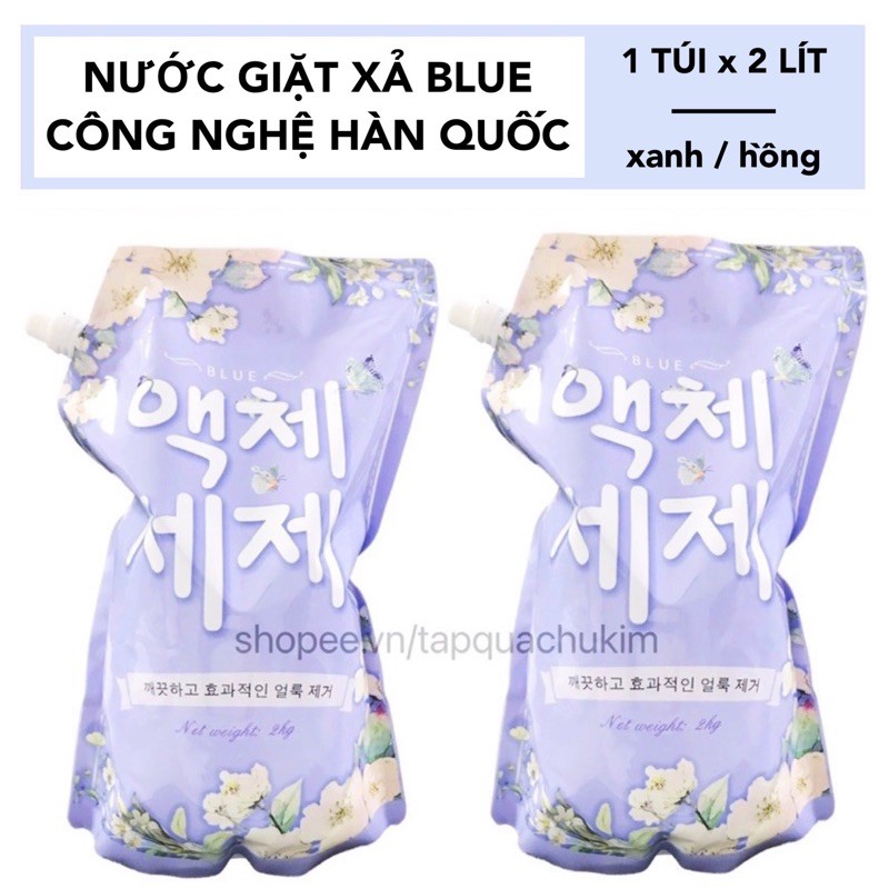 NƯỚC GIẶT BLUE HÀN QUỐC TÚI 2KG THƠM NHƯ HOA