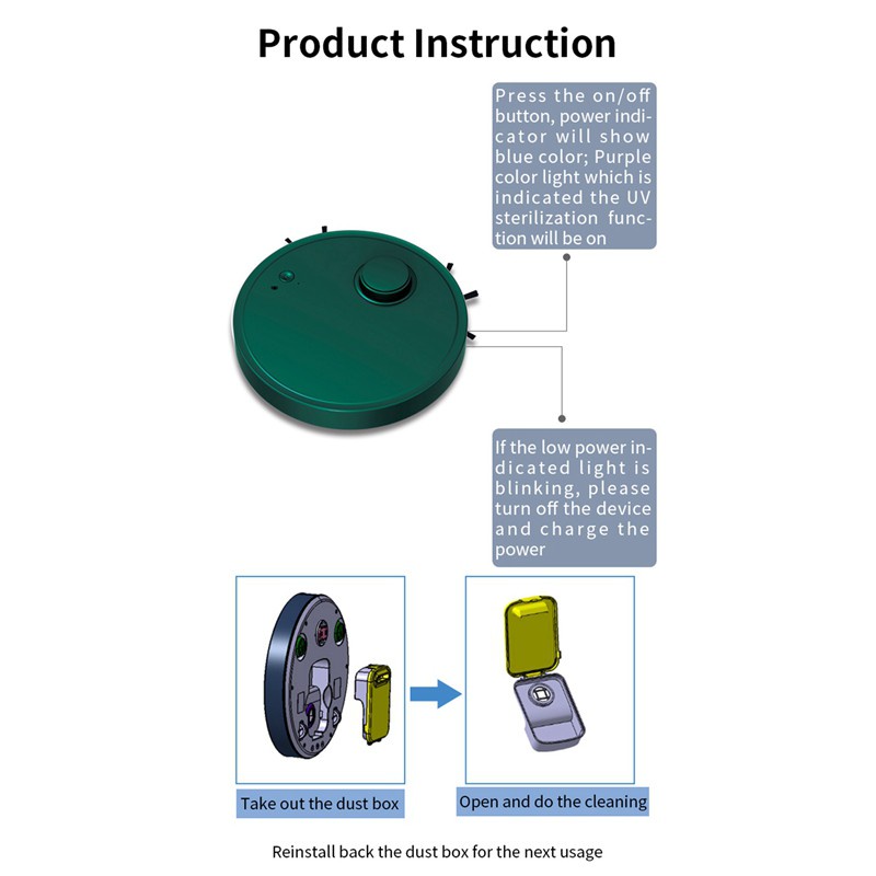 Automatic Robot Vacuum Cleaner Cordless Multifunctional USB Rechargeable Wet and Dry Smart Sweeping Cleaning for Home