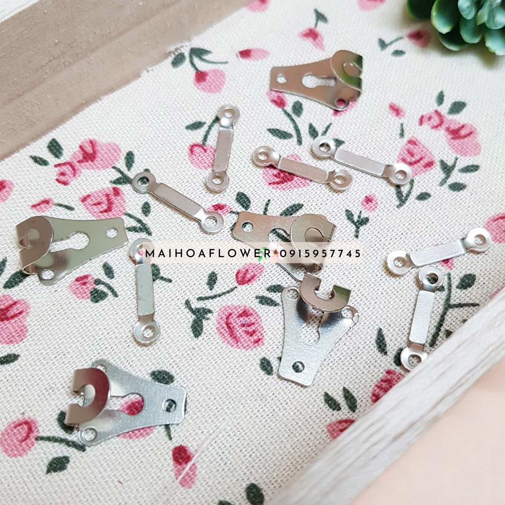 Bộ móc cài quần vải, khuy cài quần tây bằng kim loại hàng tốt bền đẹp, Maihoaflower