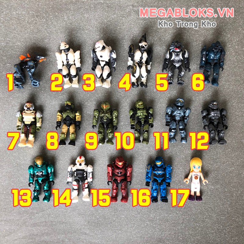 Đồ chơi mô hình nhân vật Construx Halo UNSC Spartan 1 độc đáo