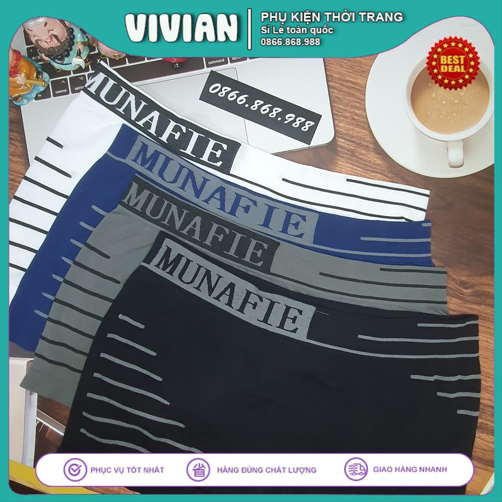 Quần Sịp Đùi Boxer Free Size 55-75Kg 🍡MUNAFIE🍡 Quần Lót Đùi thiết kế mới của nhà sản xuất, thoáng khí, đàn hồi cao