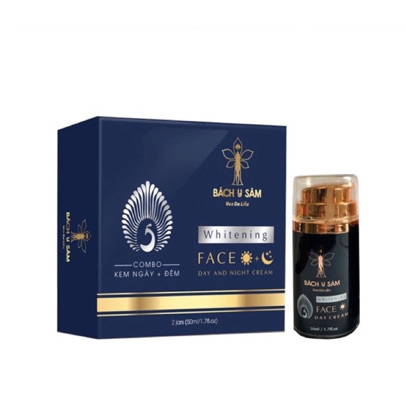 Kem Ngày Bách Y Sâm TRẮNG SÁNG DA MỜ NÁM TÀN NHANG 50ml (Lẻ Combo ngày đêm)