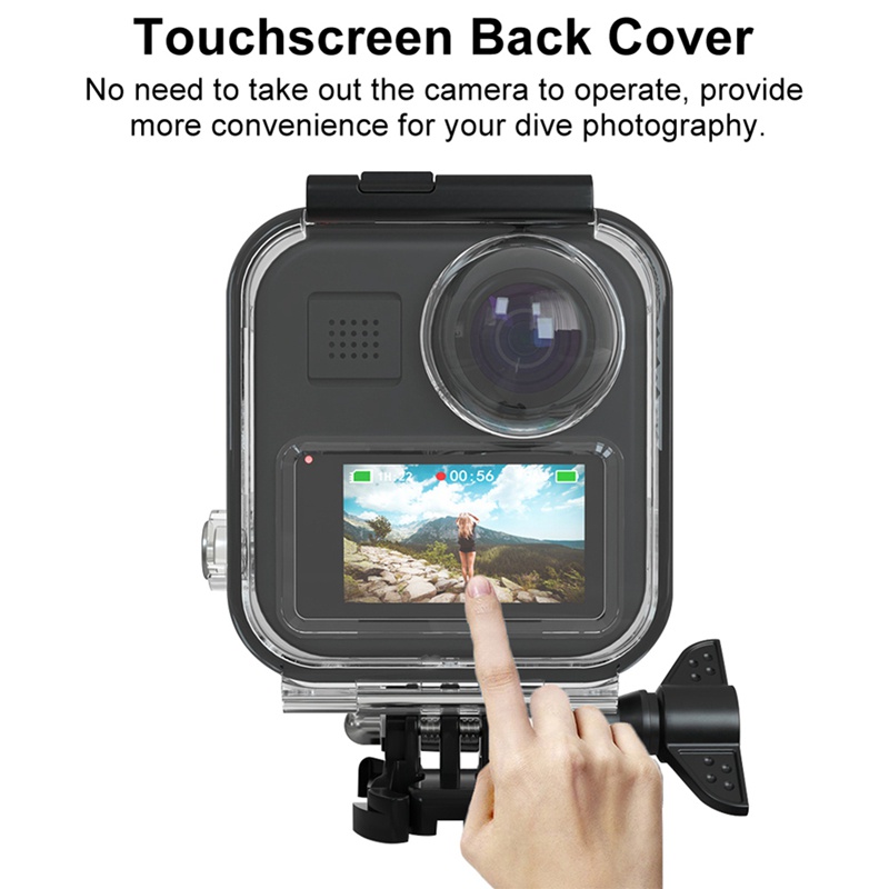 Màn Hình Cảm Ứng Chống Nước Bảo Vệ 360 Độ Cho GoPro MAX