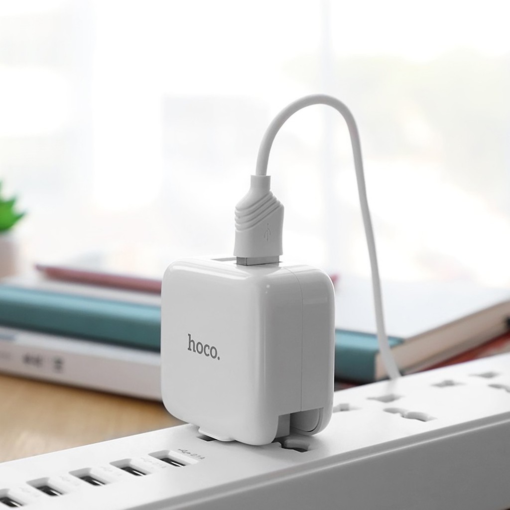 Cục Sạc Nhanh Fast Charging 2 Cổng Usb 2 C54 Hoco Hàng Nhập Khẩu Chính Hãng