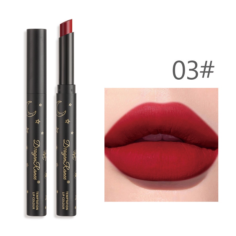 [Hàng mới về] Set 3 Son Môi Bút Chì Hiệu Ứng Lì Màu Sắc Thời Trang Thương Hiệu Dragon Ranee