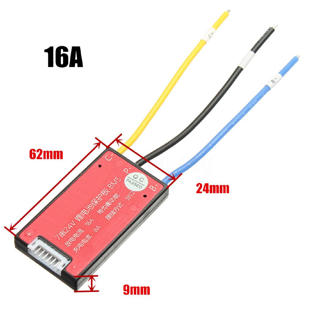24V 7S 45A 18650 Protection Board BMS PCB PCM for ebike ebicycle