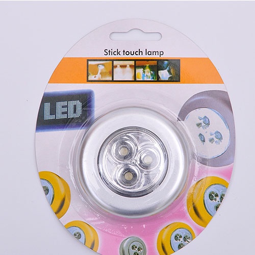 Đèn led dán tường 3 bóng dùng pin, gắn tủ quần áo