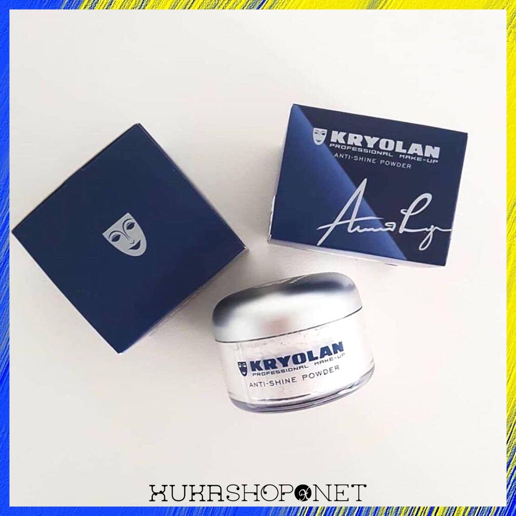 Phấn Phủ Bột Kryolan Anti-Shine Powder phấn phủ không màu kiềm dầu 30g