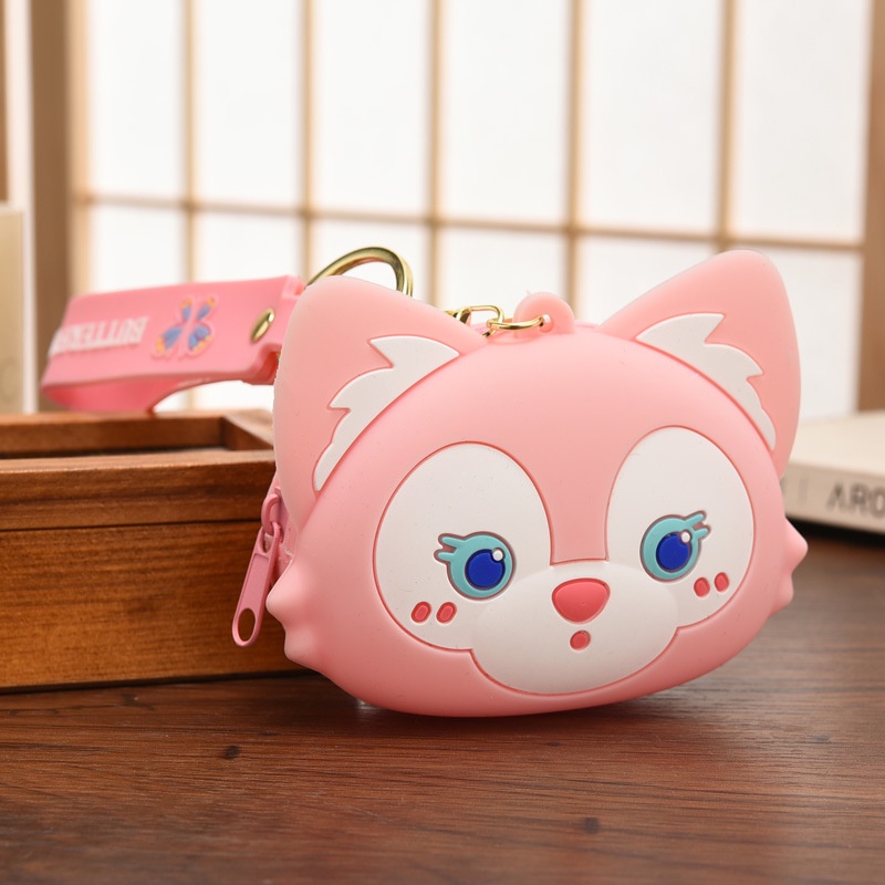 Ví Đựng Tiền Xu Bằng Silicon Có Khóa Kéo Họa Tiết Hoạt Hình Dễ Thương Cho Nữ