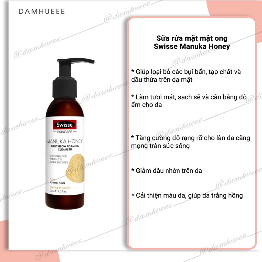 Sữa rửa mặt Mật ong Manuka Úc