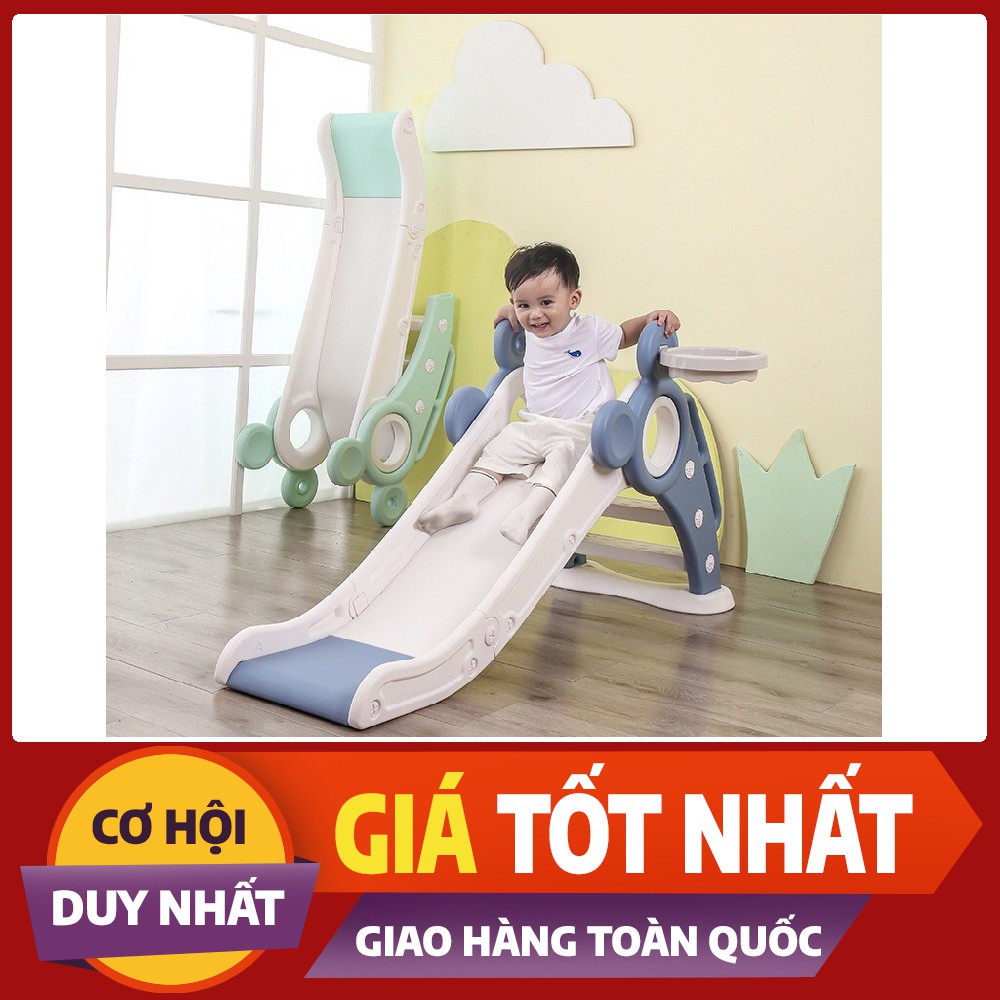 Cầu Trượt có Bóng Rổ cho bé 1-6 tuổi gấp gọn (Có Rổ+ Bóng Rổ+ Đế) Kidspeace