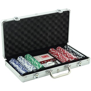 Bộ vali 300 poker chip không số