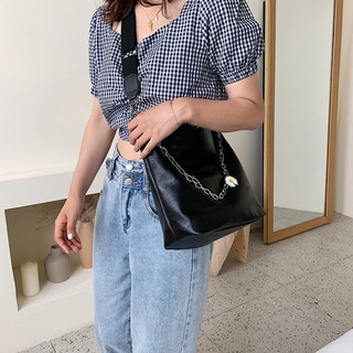 Túi xách nữ vừa sách vở túi tote da hoa cúc công sở vừa A4 đi hoc đi làm hàng đẹp TOTE