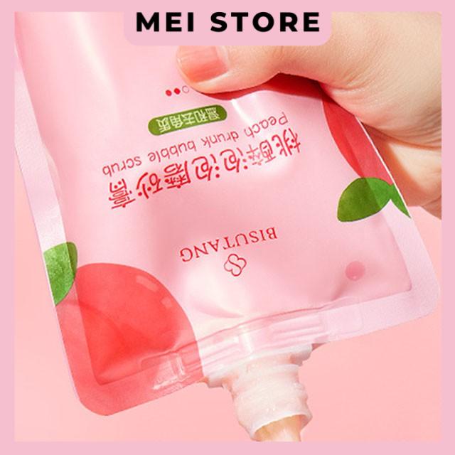 Tẩy Tế Bào Chết Đào Bisutang Peach Drunk Bubble Scrub
