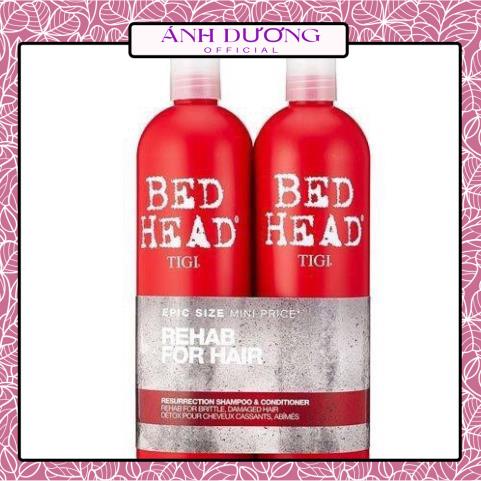 Cặp dầu gội xả Tigi đỏ Bed Head , dầu gội xả phục hồi 3 cấp độ 750ml - anhduong.official.vn