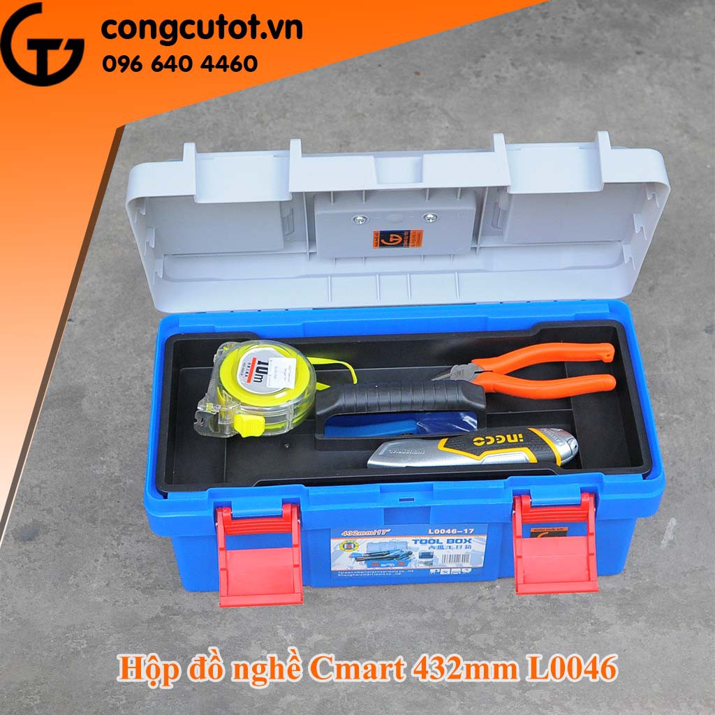 Hộp đựng đồ nghề C-mart xanh lá L0046 cao cấp