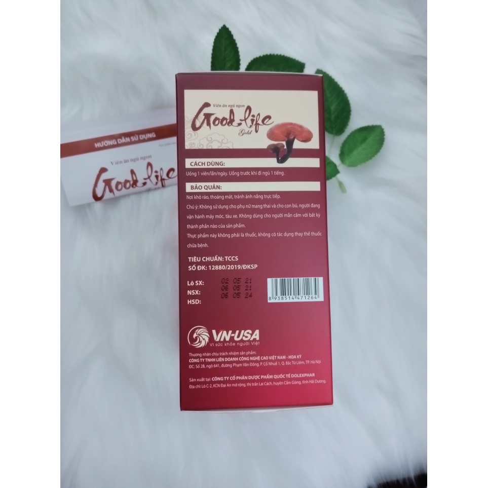 Good life Gold, viên ăn ngủ ngon, giúp an thần, giảm mất ngủ, ngủ sâu giấc