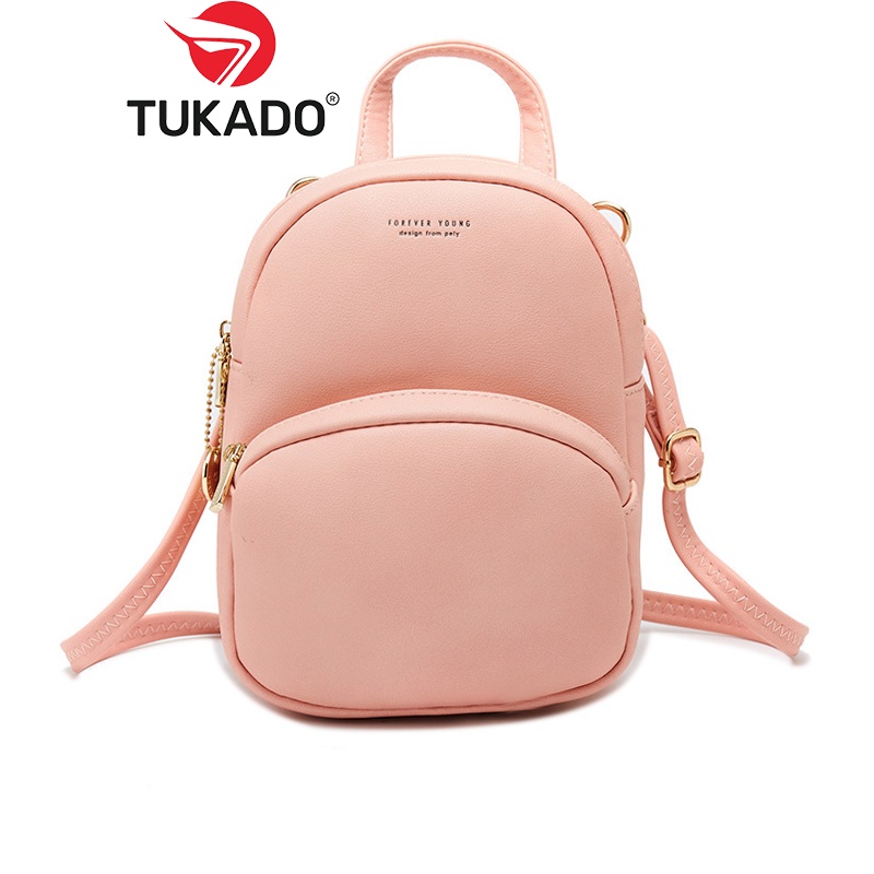 Balo Nữ Mini Thời Trang Chính Hãng FOREVER YOUNG Da Mềm Đeo Chéo Đeo Vai Tiện Dụng FY05 - Tukado