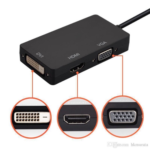 Mini displayport to HDMI+VGA+DVI