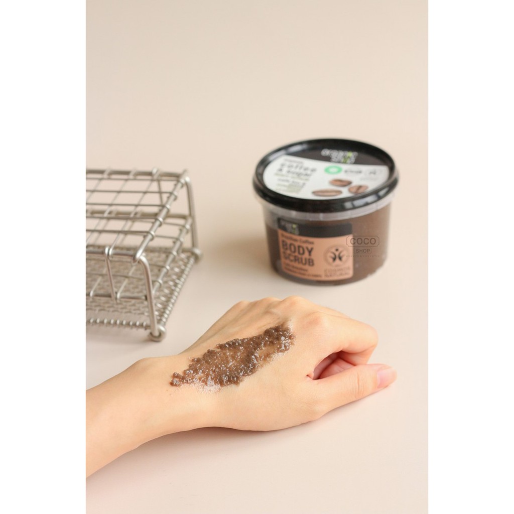 Tẩy Tế Bào Chết Toàn Thân Organic Shop Organic Brazilian Coffee &amp; Sugar Body Scrub 250ml - Hương Cà Phê