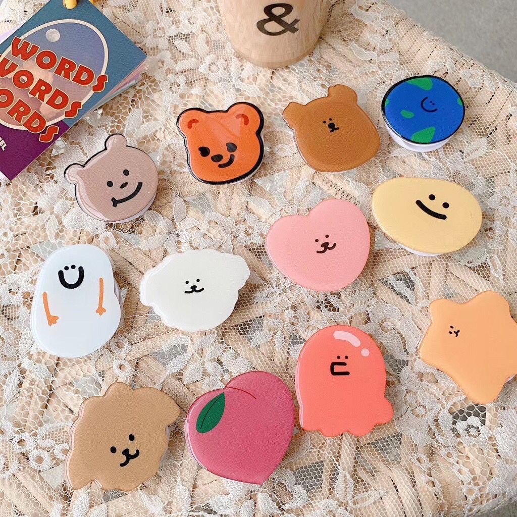 Giá Đỡ Điện Thoại Siêu Mỏng Họa Tiết Nhân Vật Hoạt Hình Dễ Thương